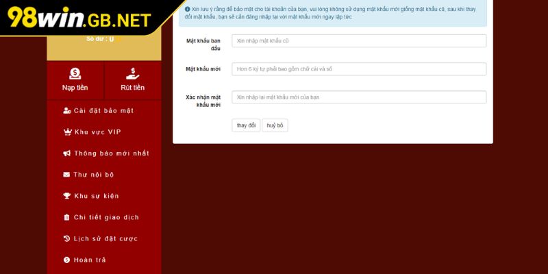 Quy định về tài khoản quan trọng cần lưu ý