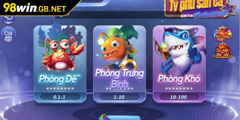 Nhiều cấp độ chơi phù hợp