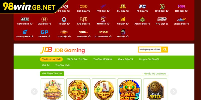 Sảnh JDB 98win – Không Gian Giải Trí Cho Tín Đồ Mê Slot Game 1 Khái quát về sảnh JDB 98win