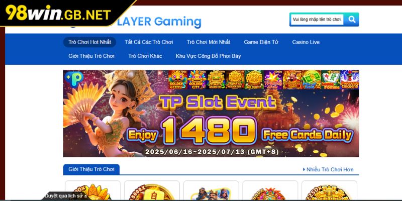 Tổng quan về sảnh TP 98win
