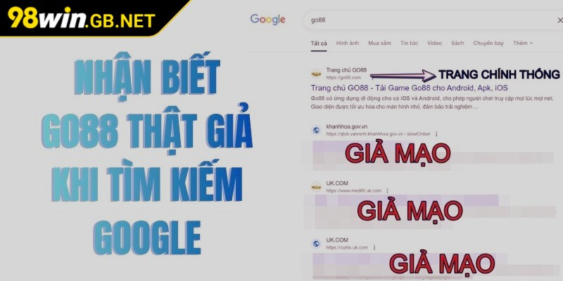 Tình trạng cổng game Go88 bị giả mạo